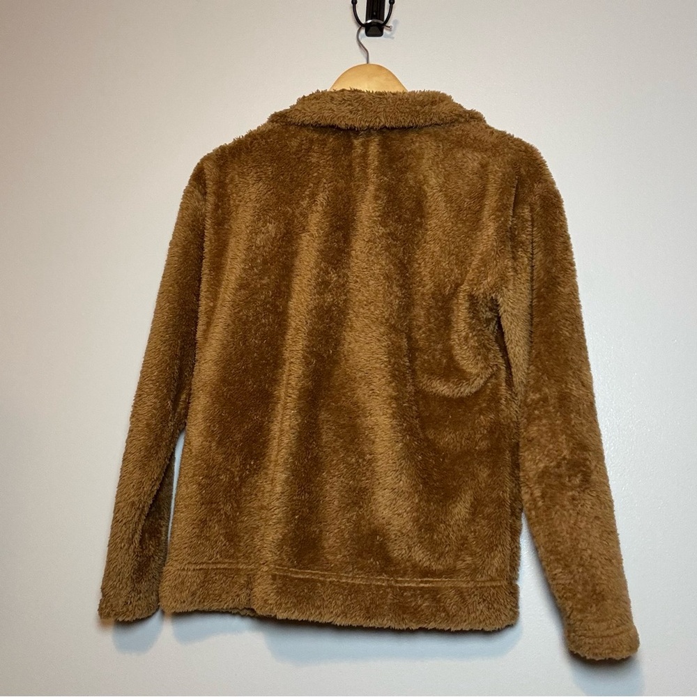 THE NORTH FACE OSO WOMENS JACKET SMALL BROWN FLEECE FULL ZIP - Picture 2 of 4